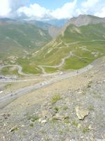 Stigningen mot Col du Galibier